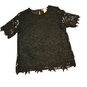 Philosophy Republic Women's Black Lace Top Shirt Size Small